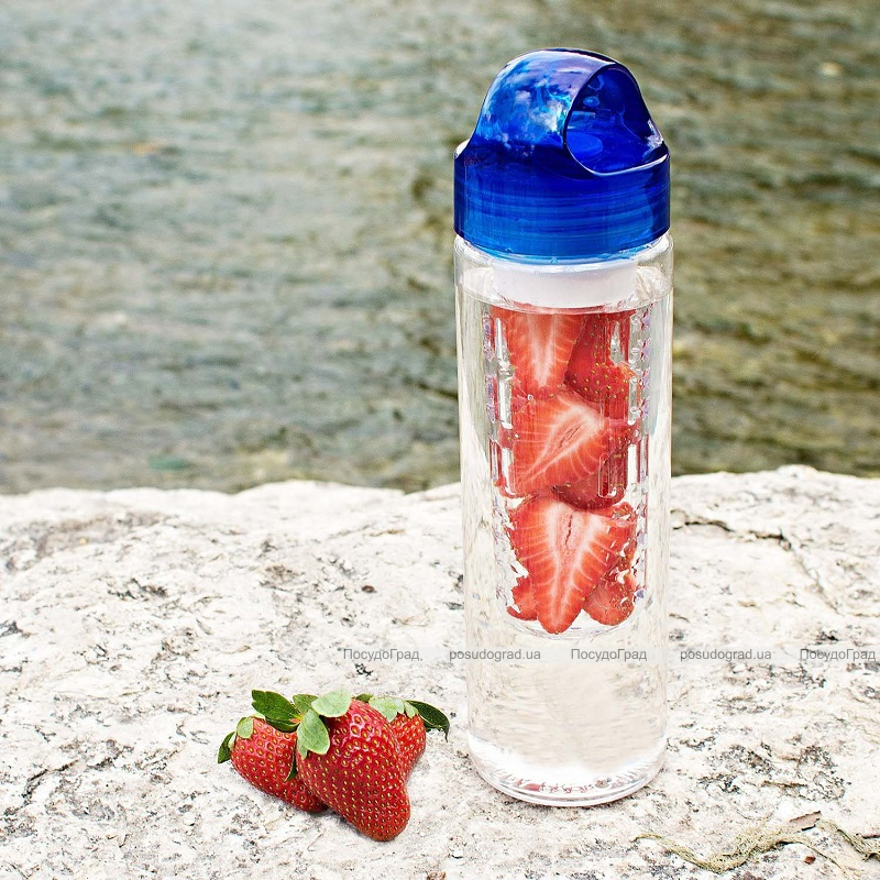 Пляшка Fruit Bottle 800мл, синя