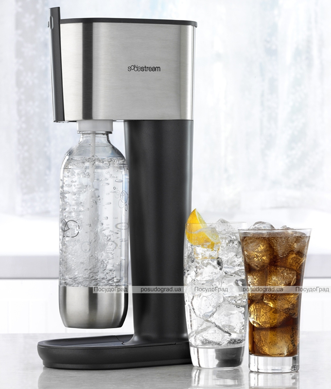 Сифон (апарат для газування) SodaStream PURE Сталь/графіт