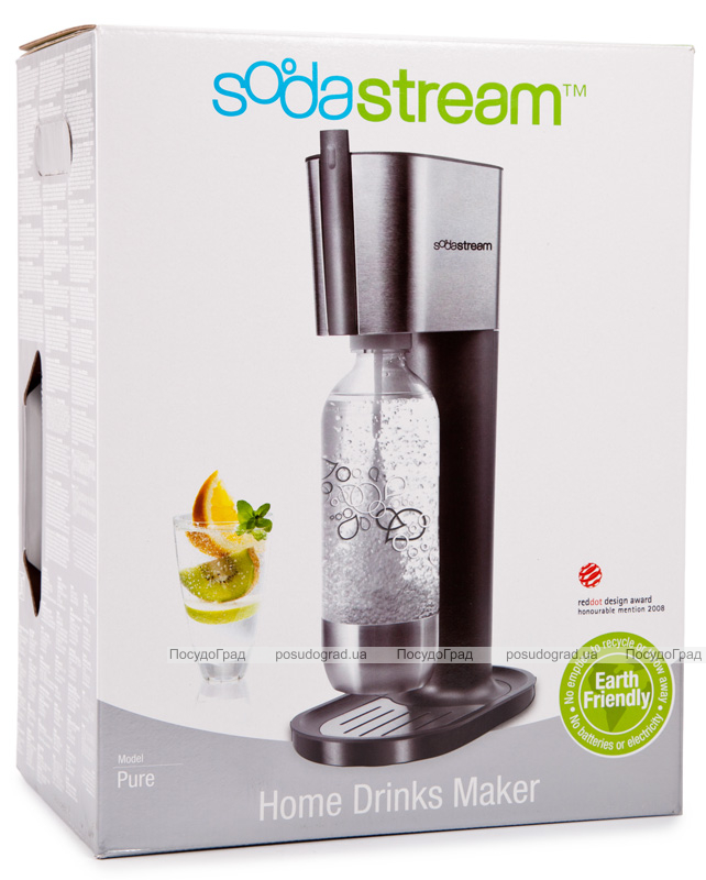 Сифон (апарат для газування) SodaStream PURE Сталь/графіт