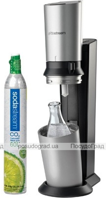 Сифон (апарат для газування) SodaStream CRYSTAL Сталь/графіт
