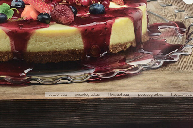 Блюдо Patisserie Ø37см стеклянное плоское