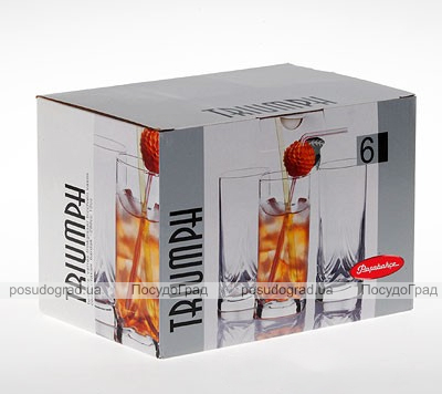 Набір склянок високих Triumph Long Drink 300мл 6шт