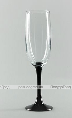 Набор фужеров для шампанского Imperial Plus Black 155мл 4шт