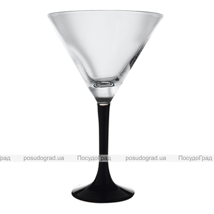 Набір 4 фужера Imperial Plus Black для мартіні 225мл