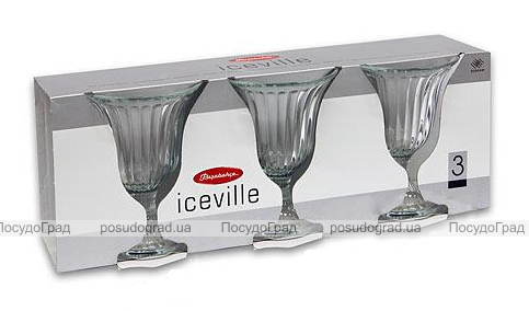 Набір 3 креманки Bistro Ice ville 138х102мм