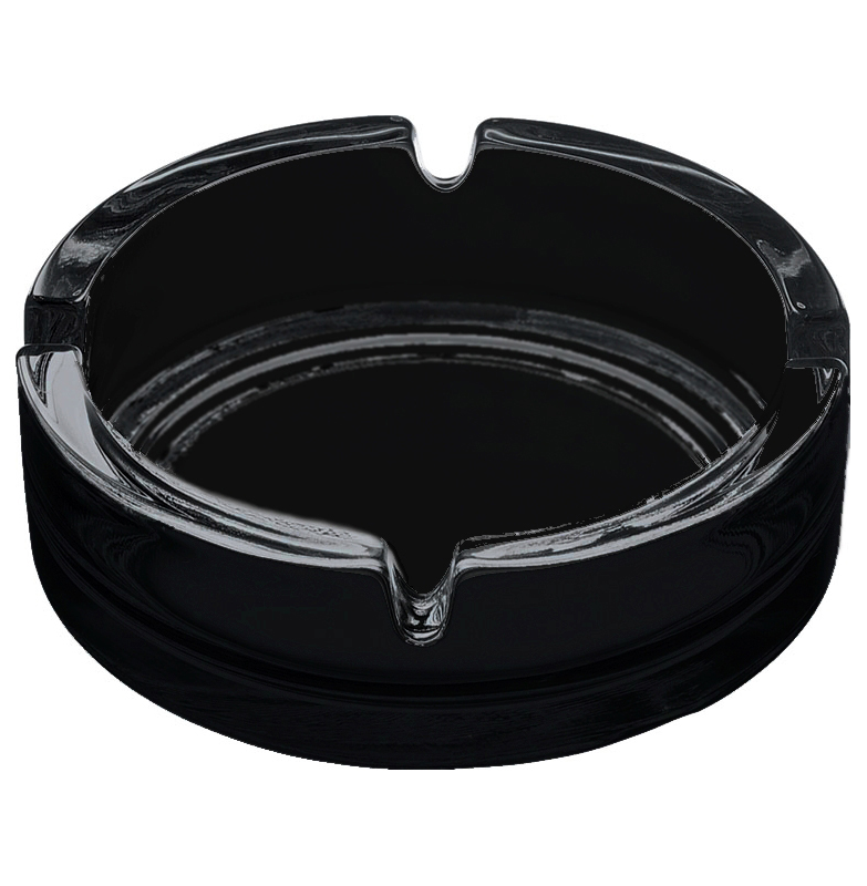 Набір попільничок круглих Ashtray Black 107мм 2шт