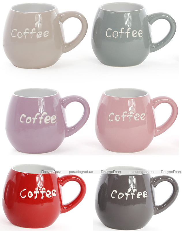 Кружка керамическая "Coffee" 400мл (бочонок)