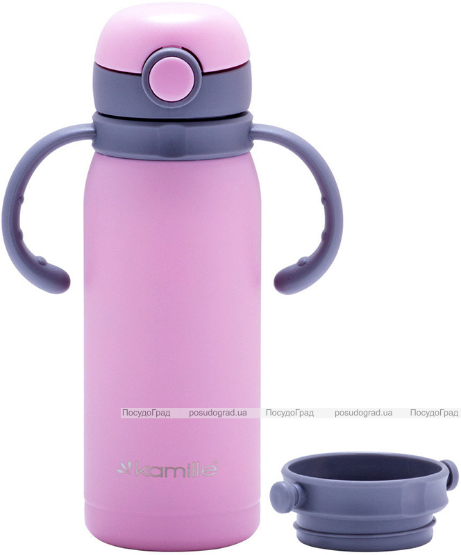 Термос дитячий Kamille Kids 450мл з двома ручками і ремінцем