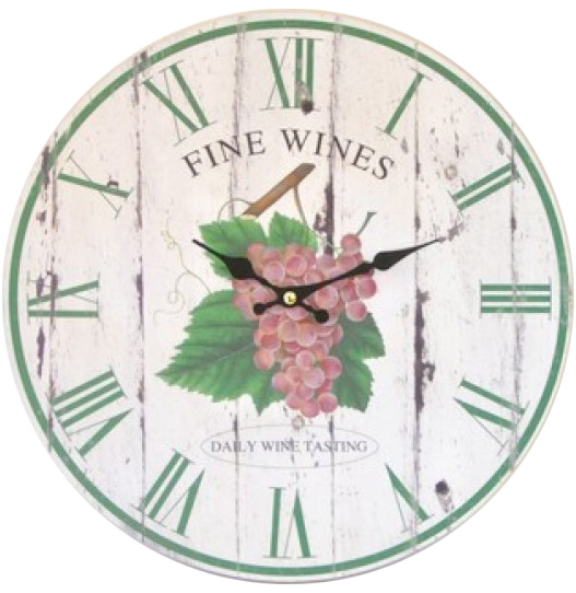 Часы настенные "Fine Wines" Ø33.8см