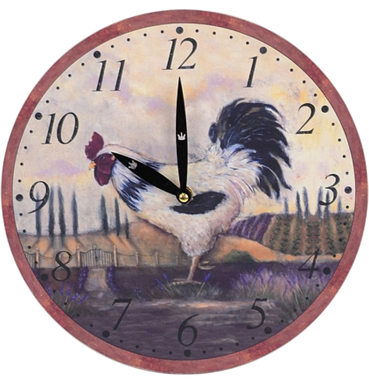Часы настенные "Rooster" Ø28.8см
