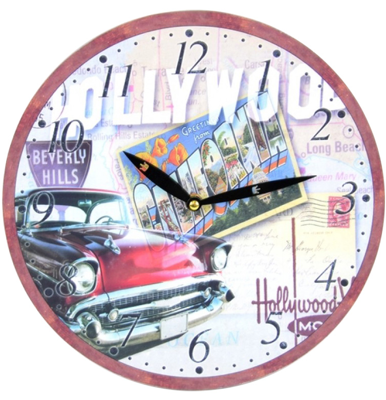 Часы настенные "Hollywood" Ø28.8см