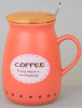 Кружка-заварник "Cup" 400мл керамическая с ложкой