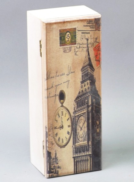 Коробка-шкатулка "Voyage London" для чая и сахара, 3 секции, 9х24см