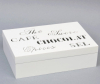 Коробка-шкатулка "Chocolate White" для чаю та цукру, 6 секцій, 16х24см