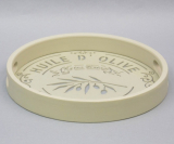 Поднос деревянный "Olive Beige" Ø30см