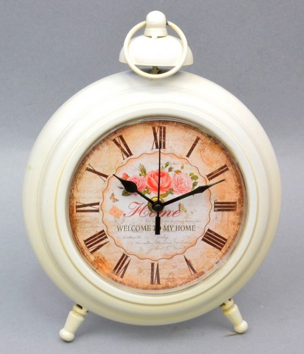 Часы настольные "Welcom to my hom" 27x21x4см