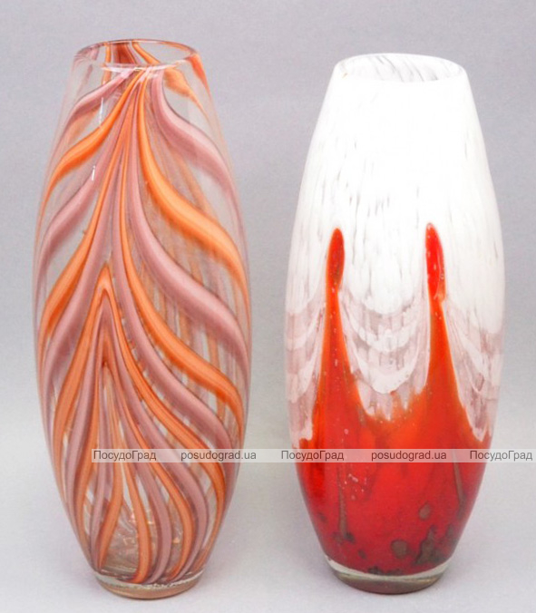 Ваза скляна Motley Fantasy oval 40см