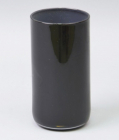Ваза стеклянная Monophonic Chromatic cylinder 15см Черная