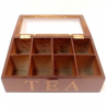 Коробка-шкатулка "Many Tea bags" для чаю та цукру, 8 секцій, 18х28см