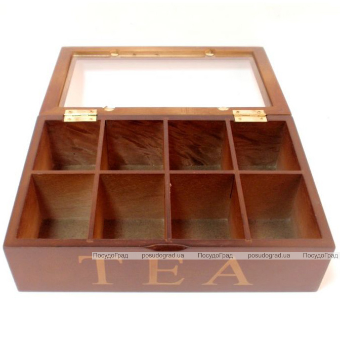 Коробка-шкатулка "Many Tea bags" для чаю та цукру, 8 секцій, 18х28см