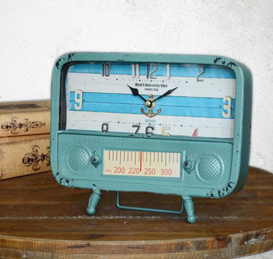 Часы настольные "Blue radio" 20x26x5см