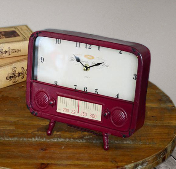 Часы настольные "Red radio" 20x26x5см