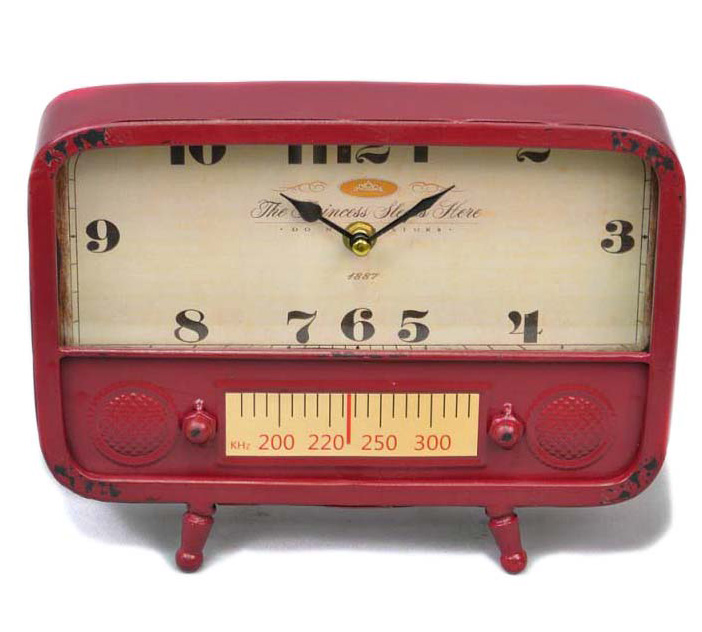 Часы настольные "Red radio" 20x26x5см