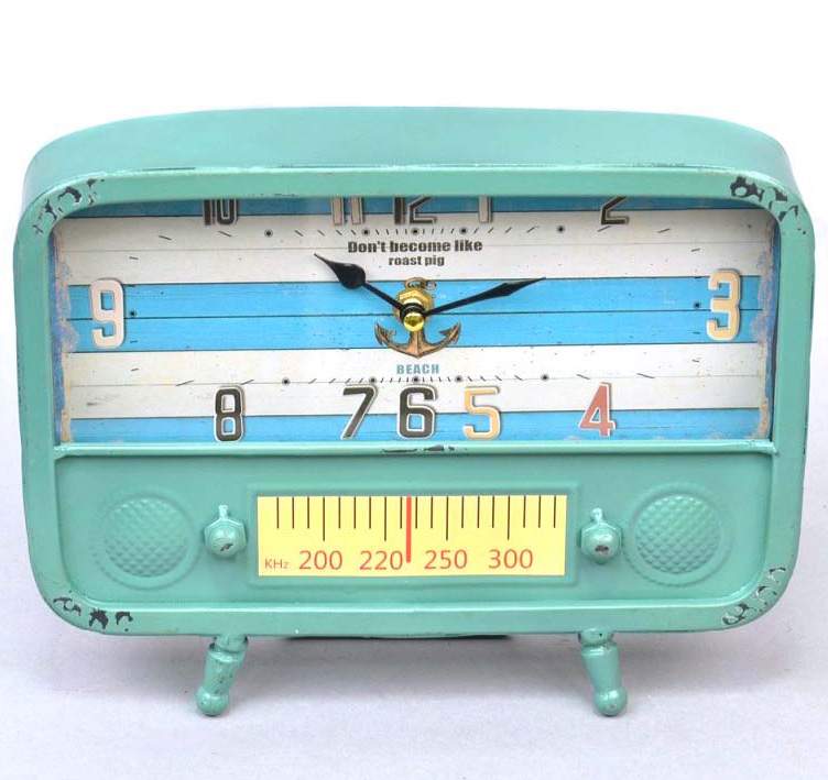Часы настольные "Blue radio" 20x26x5см