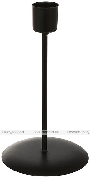 Подсвечник металлический "Nottingham" Ø8.5х15см на 1 свечу, черный