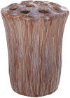Ваза керамічна настільна "Woodgrain" 20.5см кераміка рожева