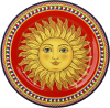 Тарілка порцелянова Sicilia "Sole" Ø27см (Сонце)