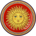 Тарелка фарфоровая Sicilia "Sole" Ø27см (Солнце)