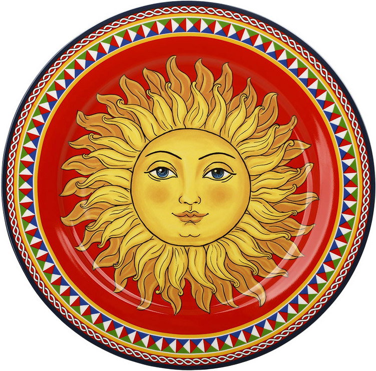 Тарілка порцелянова Sicilia "Sole" Ø27см (Сонце)