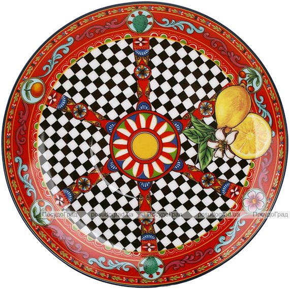 Чайно-кавовий набір Sicilia "Limoni" (Лимони) 220мл на 6 персон, порцеляна