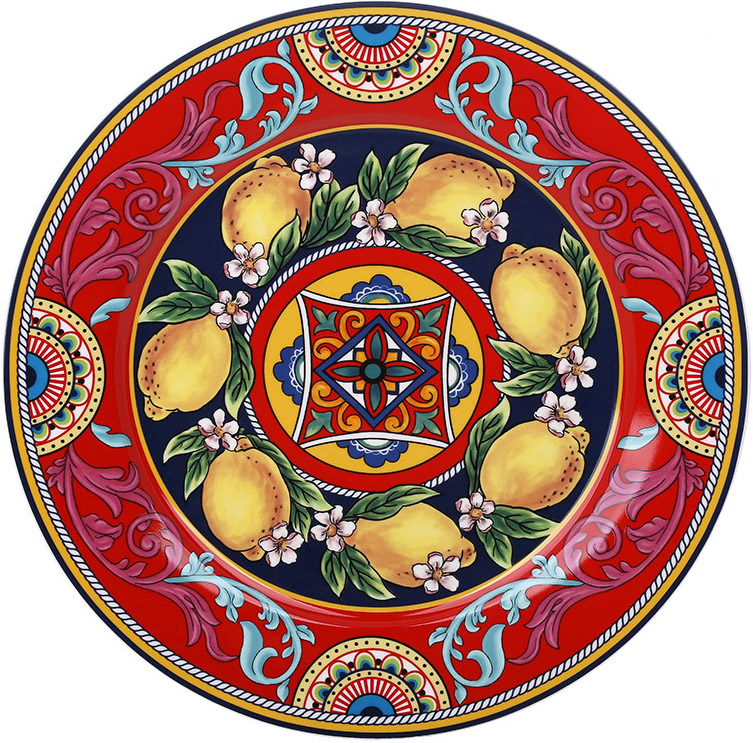 Тарілка порцелянова Sicilia "Ornamento" Ø27см (Орнамент)