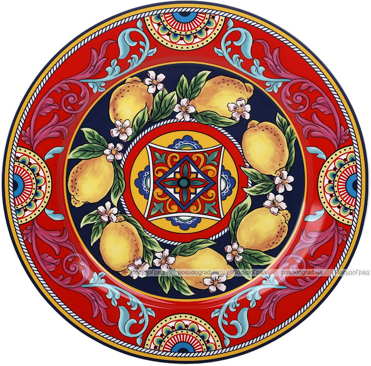 Тарелка фарфоровая Sicilia "Ornamento" Ø27см (Орнамент)