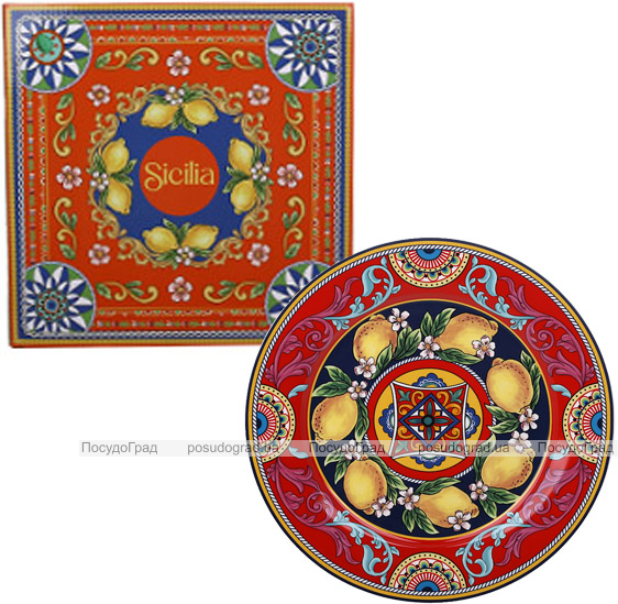 Тарелка фарфоровая Sicilia "Ornamento" Ø27см (Орнамент)