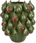 Ваза керамическая "Figs" Ø27х32см, зеленый инжир