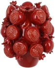 Ваза керамічна "Pomegranate" Ø22х26см (бордовий гранат)