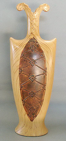 Ваза керамічна "Шик" Amphora Copper Openwork