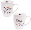 Кружка фарфоровая "Моя королевская семья" 500мл ("King Dad" & "Queen Mom")