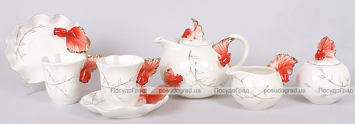 Чайный сервиз Aquarium Gold 15 предметов
