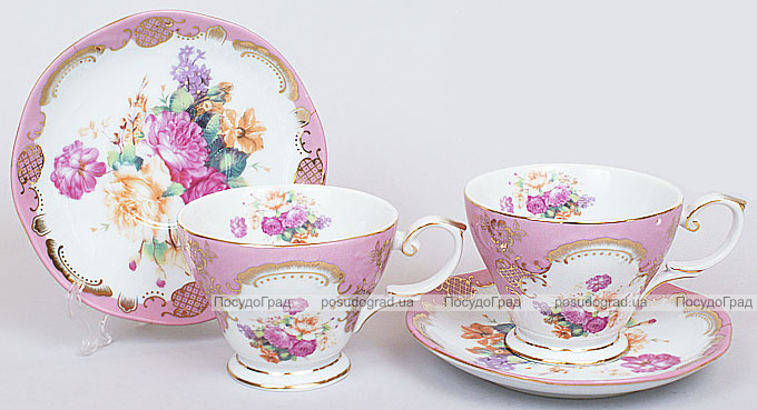 Чайный набор "Gold Tea" 200мл 6 чашек и 6 блюдец
