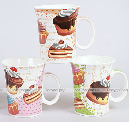 Кружка фарфоровая "Sweets" 385мл