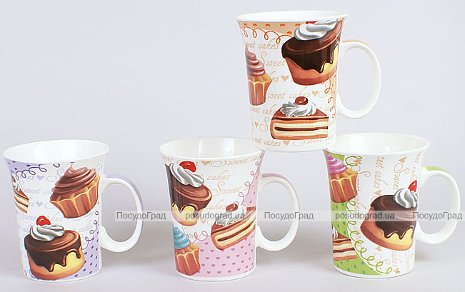 Кружка фарфоровая "Sweets" 385мл