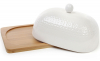 Масленка Ceram-Bamboo фарфоровая с бамбуковым блюдцем 20х14см