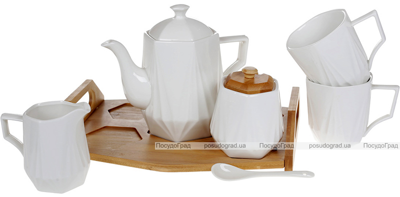 Чайный набор Nouvelle Home Coutle 5 предметов на подносе