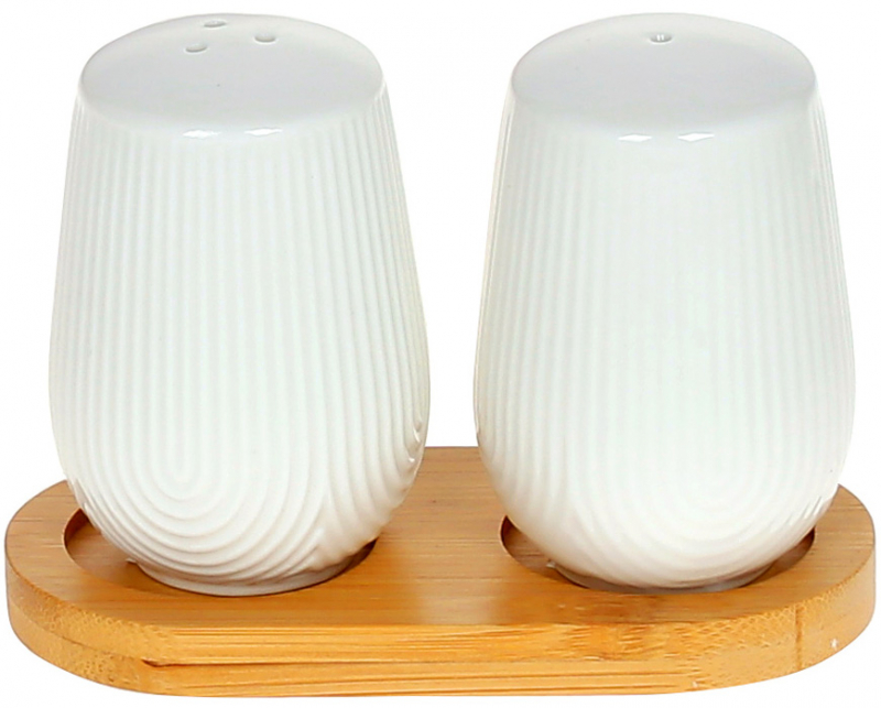 Набір для спецій Nouvelle Home Viola 11.5х6.5х8см, сільничка та перечниця на підставці