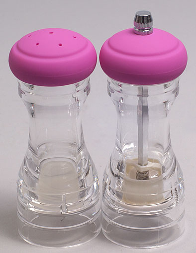 Набір Bona Spices Pink Acrylic Circle сільничка і млин 12,5см