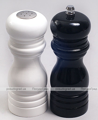 Набір Bona Spices Black&White сільничка і млин 12,5см